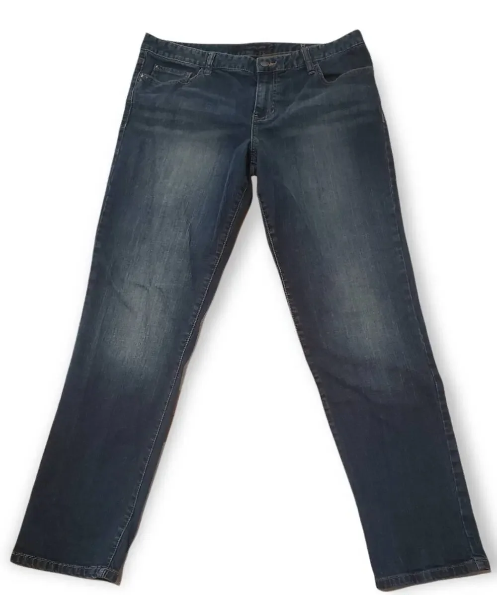 Calvin Klein Denim Jeweled Boyfriend Jeans - Size 32/14